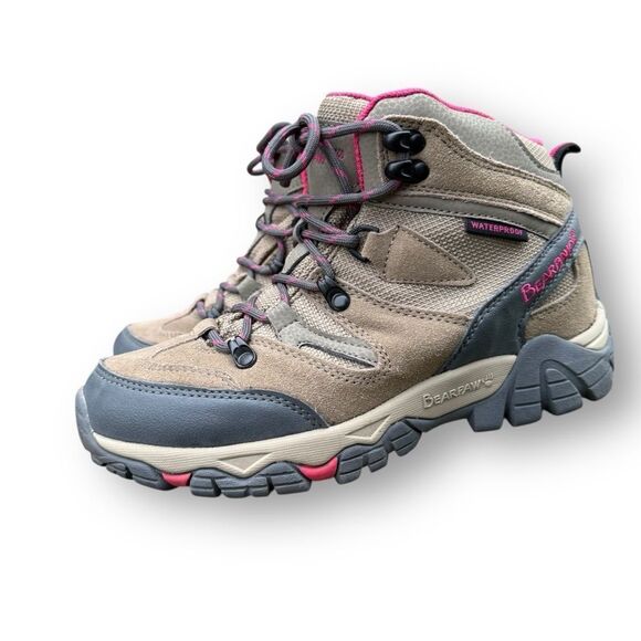 Bearpaw Women’s Corsica Boots Taupe Pink Hiker Hiking Boot Outdoor Size 8 - Picture 6 of 15